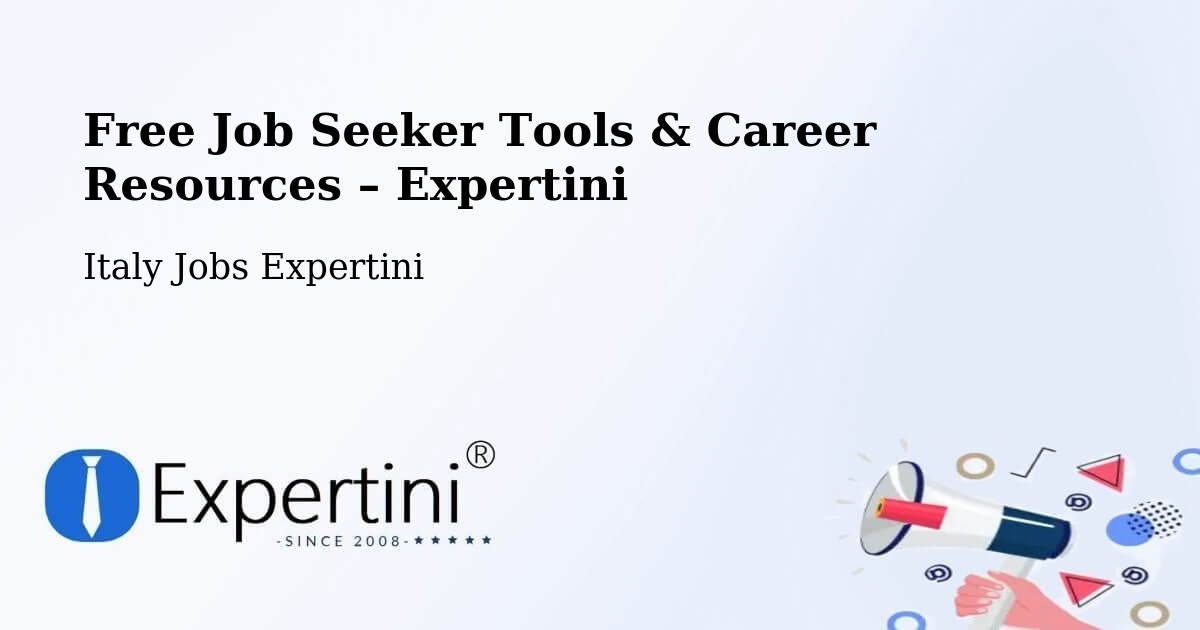 Free Job Seeker Tools & Career Resources – Marino - Marino, Italy Jobs Expertini